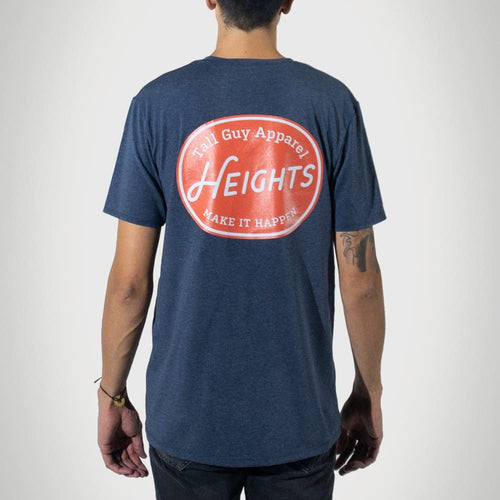 Red Label Premium Graphic Tall T-Shirt - Heather Lake - heights-apparel-co