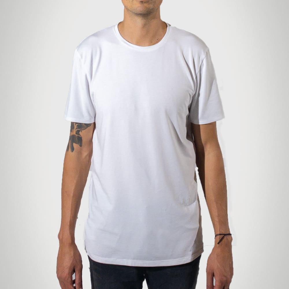 Signature Tall T-Shirt - White - heights-apparel-co